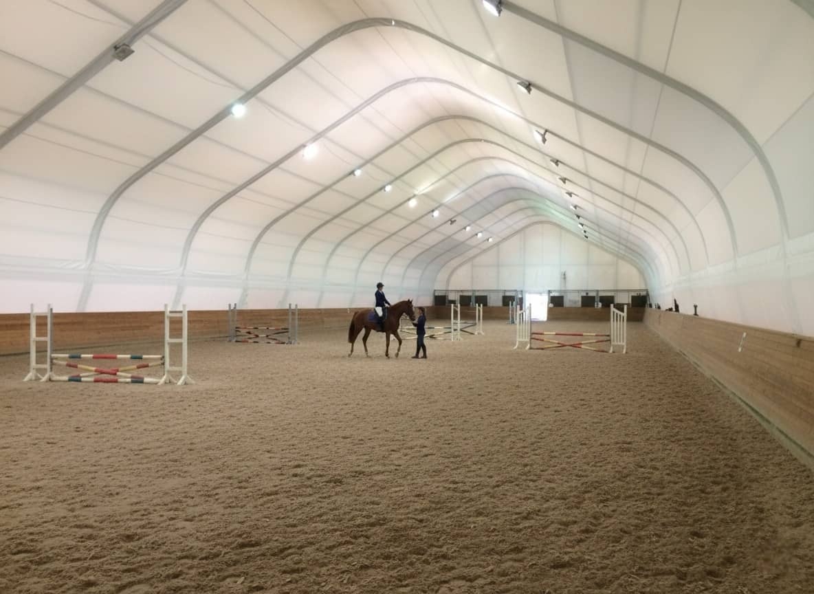 крытый конный манеж